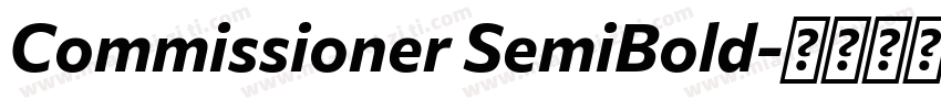 Commissioner SemiBold字体转换